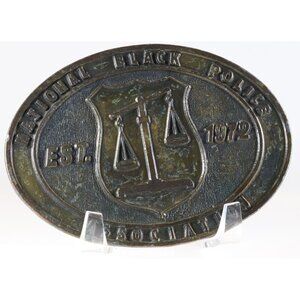 Belt Buckle National Black Police Association Vintage RARE 1970s